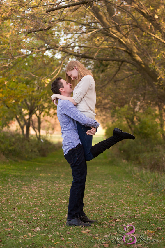 country chic fall engagement grand rapids michigan