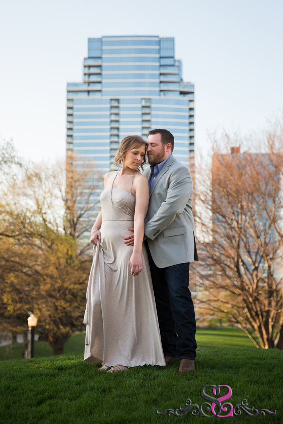 downtown grand rapids spring engagement