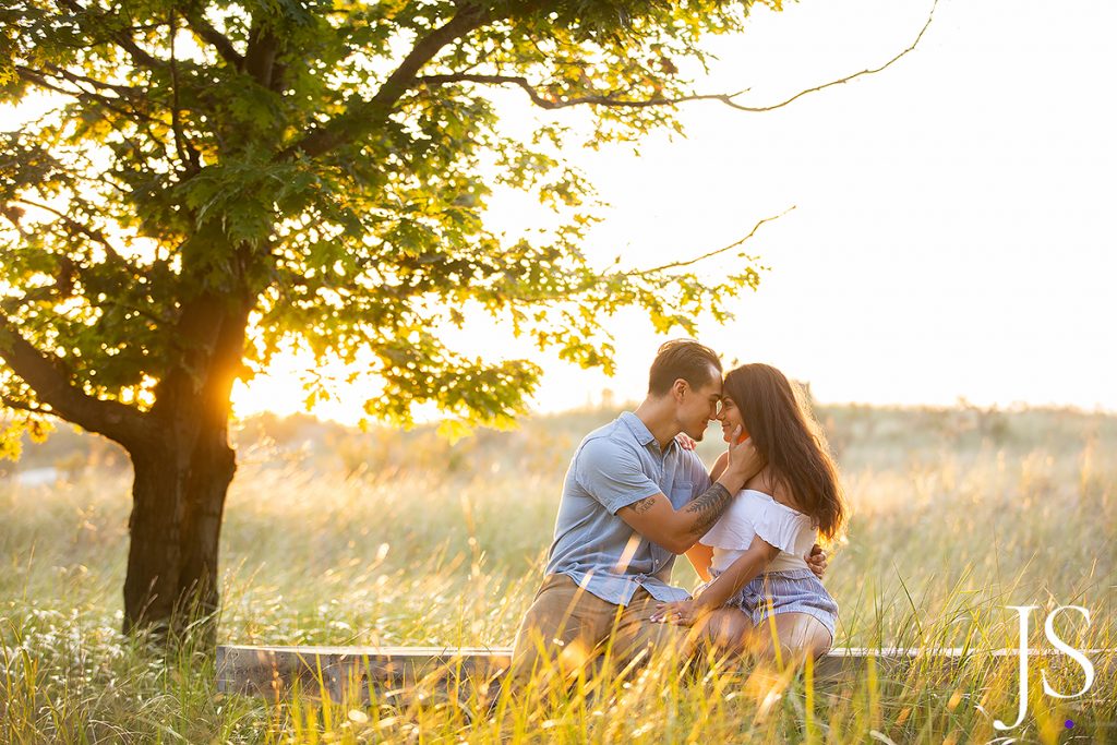 Sunset Rosy Mound Natural Area Engagement