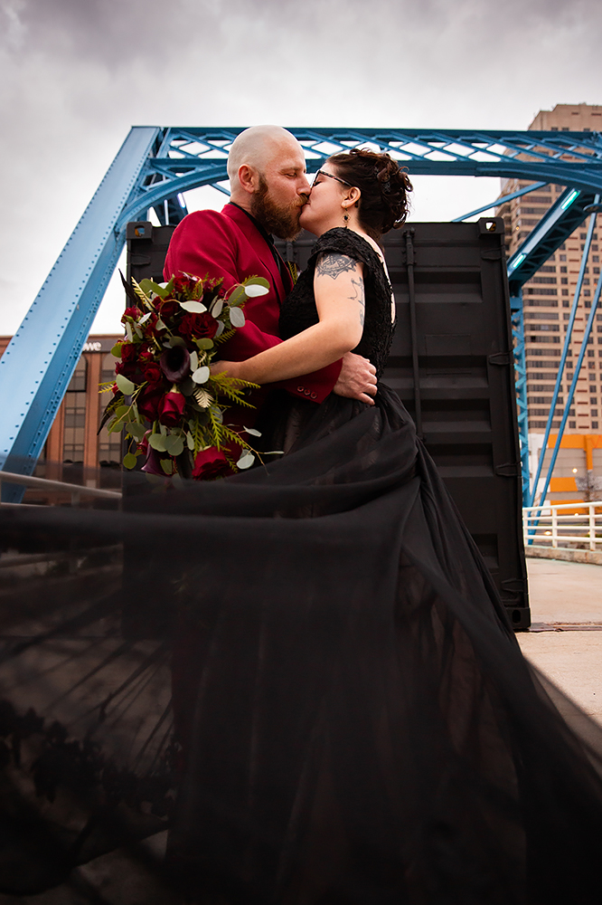 intimate gothic Grand Rapids wedding