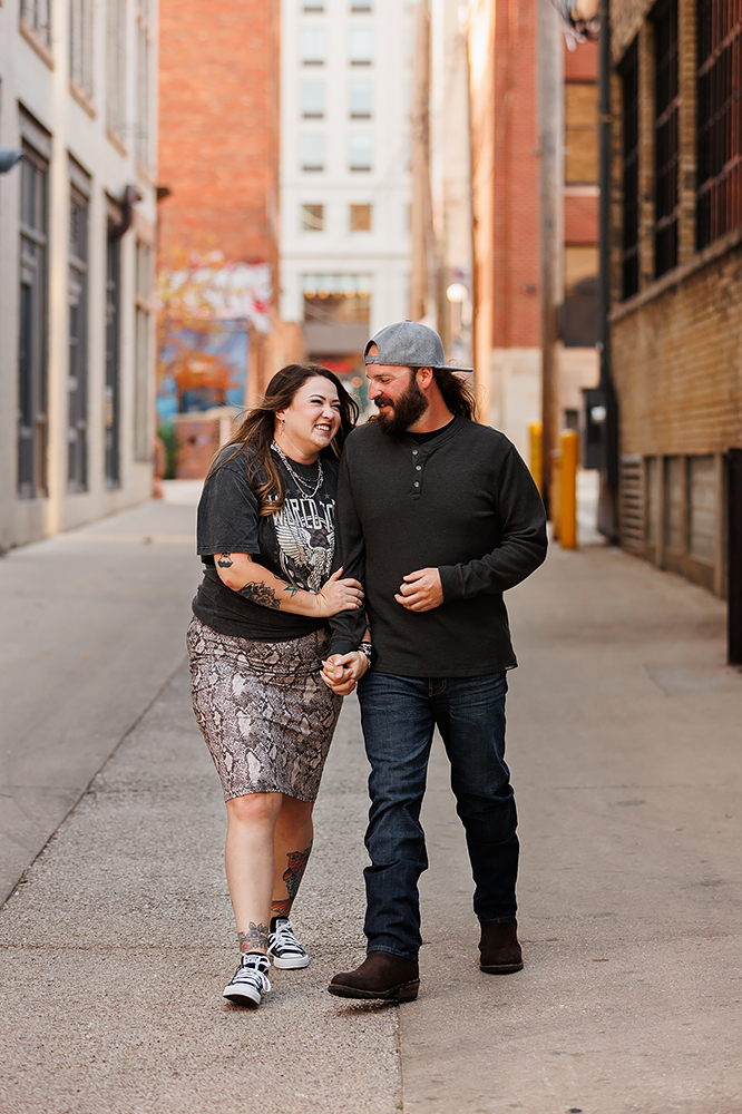 edgy downtown Grand Rapids engagement