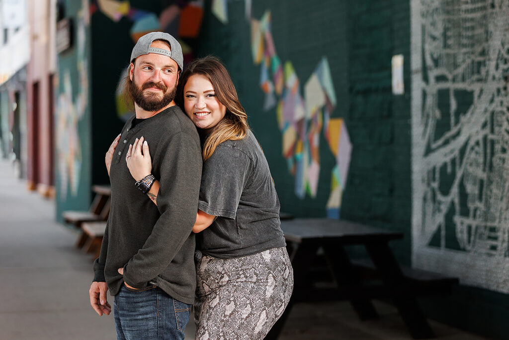 edgy downtown Grand Rapids engagement
