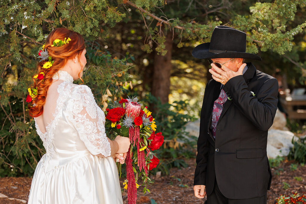 bright fall wedding at the zoo