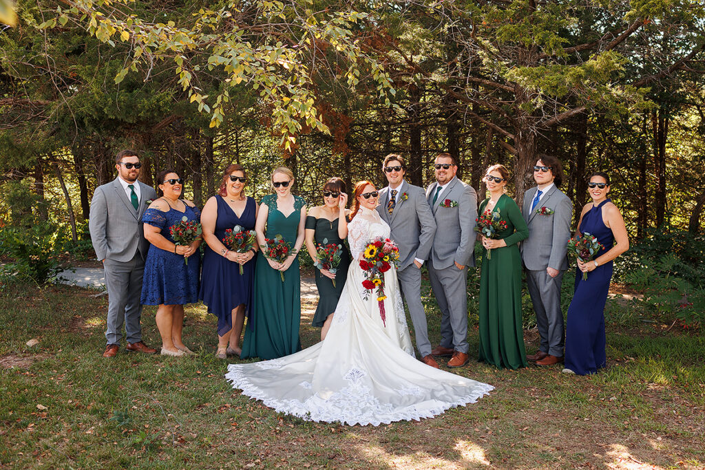 bright fall wedding at the zoo