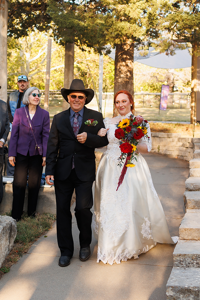 bright fall wedding at the zoo