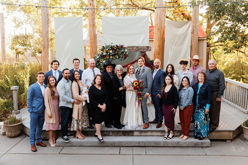 bright fall wedding at the zoo