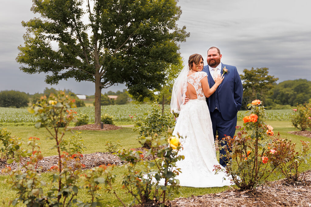 rainy country wedding