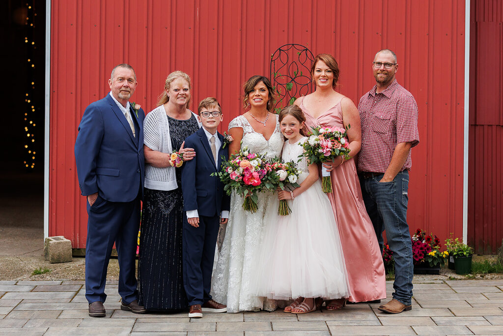 rainy country wedding