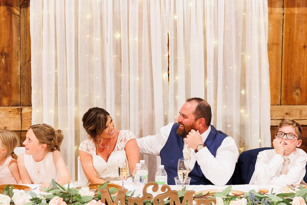 rainy country wedding