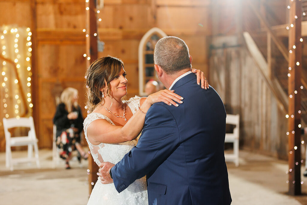 rainy country wedding