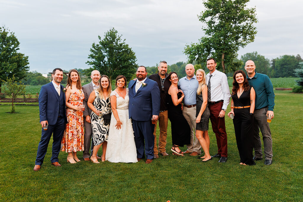 rainy country wedding