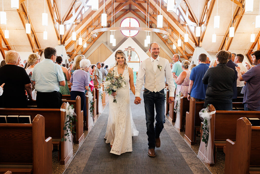 St. Sebastian Catholic Church and Red Shed wedding